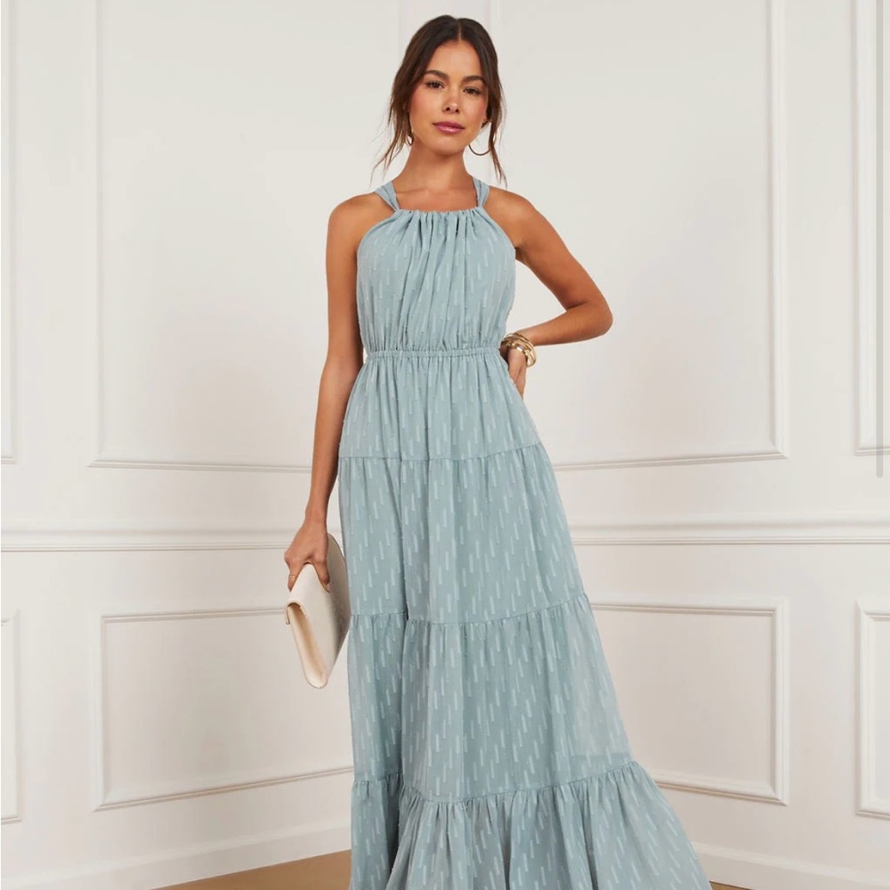 Vici Sky Blue Maxi Dress